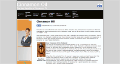 Desktop Screenshot of cinnamon-oil.net