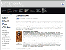 Tablet Screenshot of cinnamon-oil.net